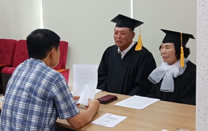 인터뷰 장면